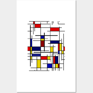 Mondrian Pattern Posters and Art